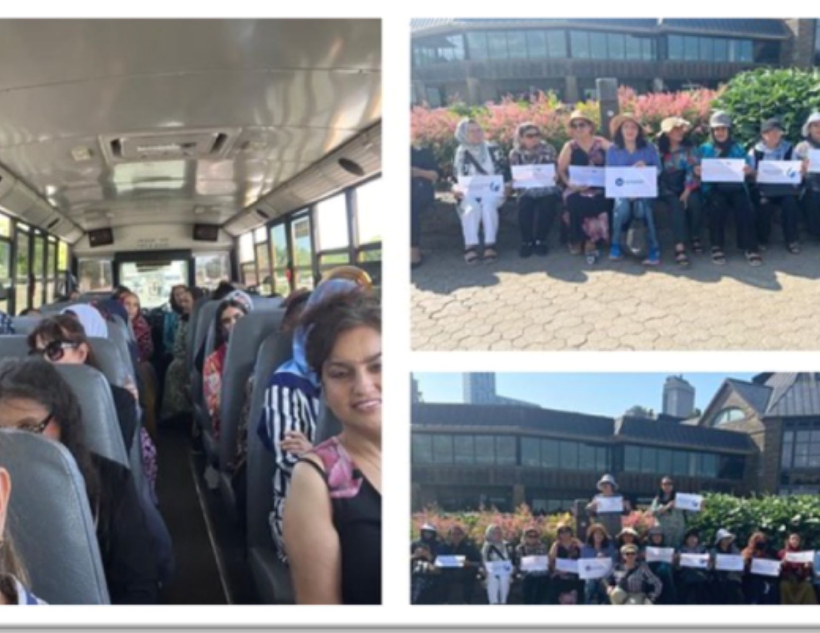 Community participants travelling and learning together