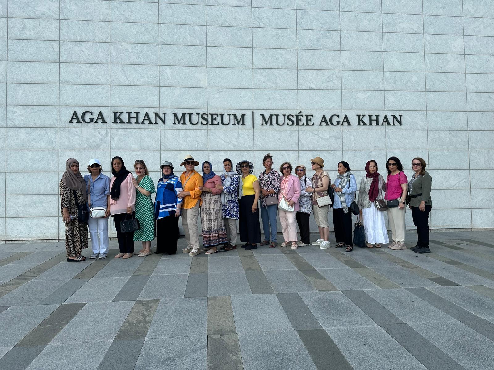 Community group visiting the Aga Khan Museum