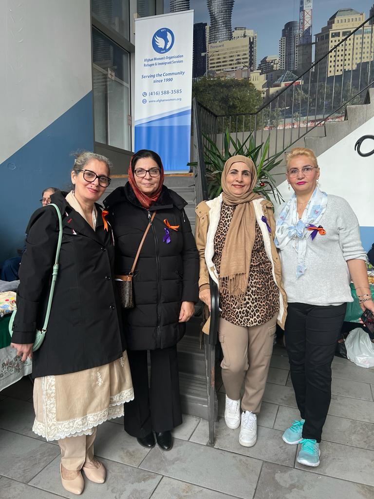 Community members supporting an awareness event